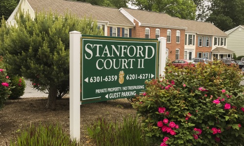 Sign for Stanford Court II